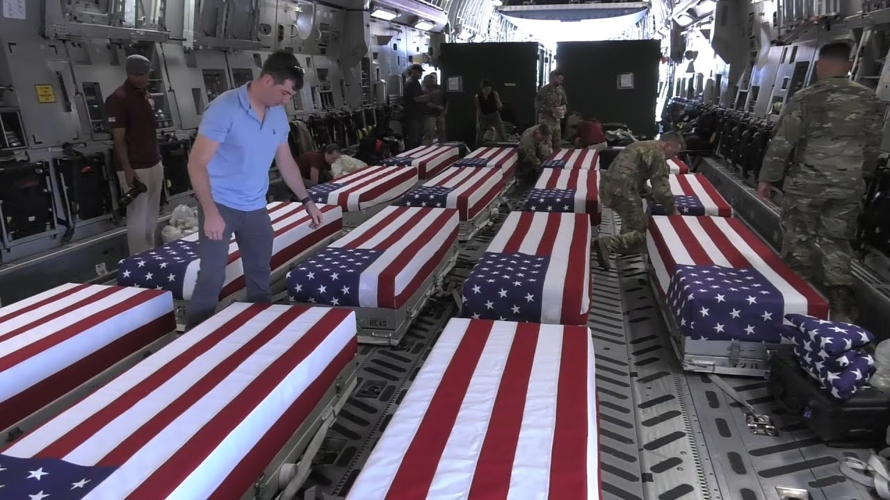 Remains of 15 Fallen U.S. Service Members return Home from Europe