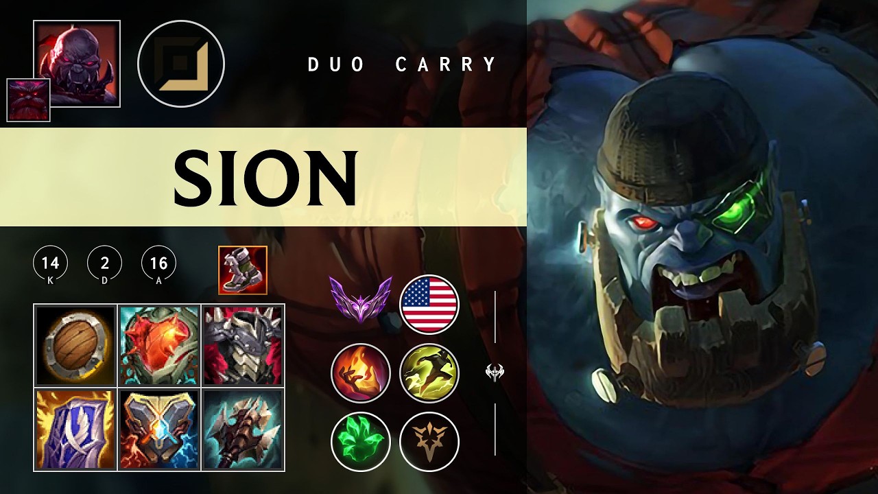 Sion Carry vs Twitch - NA Master Patch 26.04
