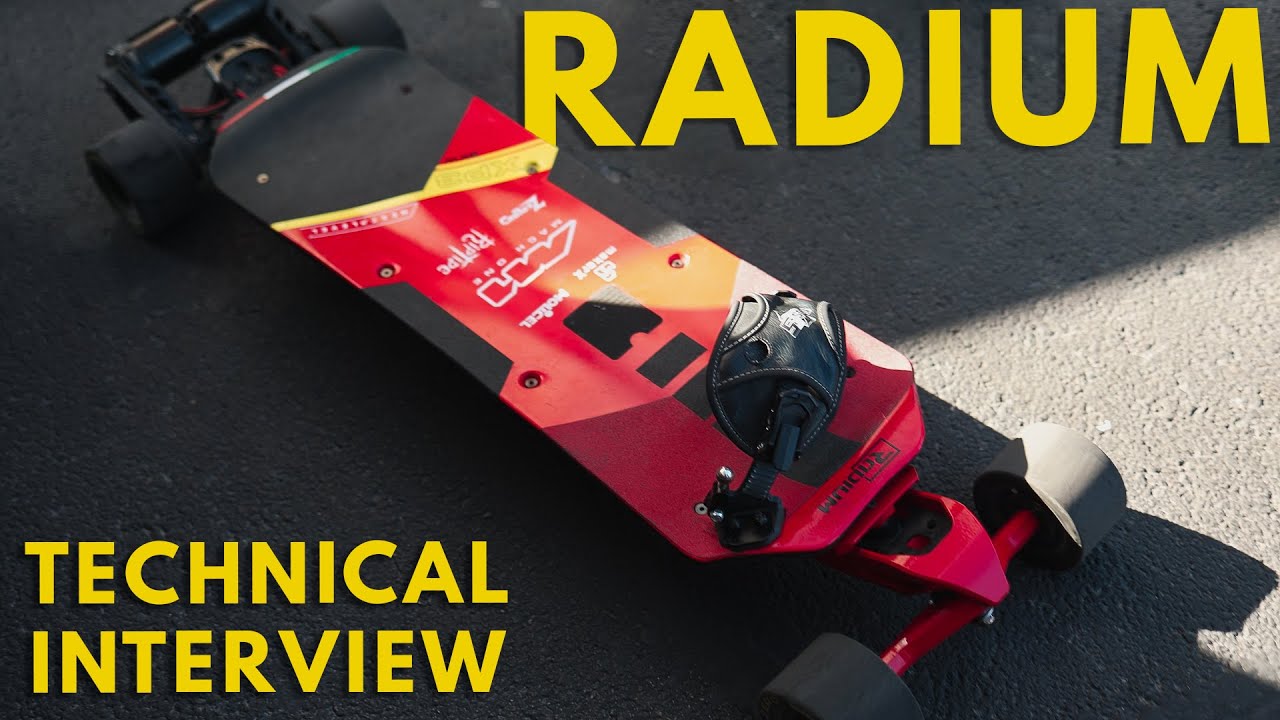 Radium Mach One: Beautiful. Inspired. Built.  @radiumperformance  Technical Interview Esk8con 2024