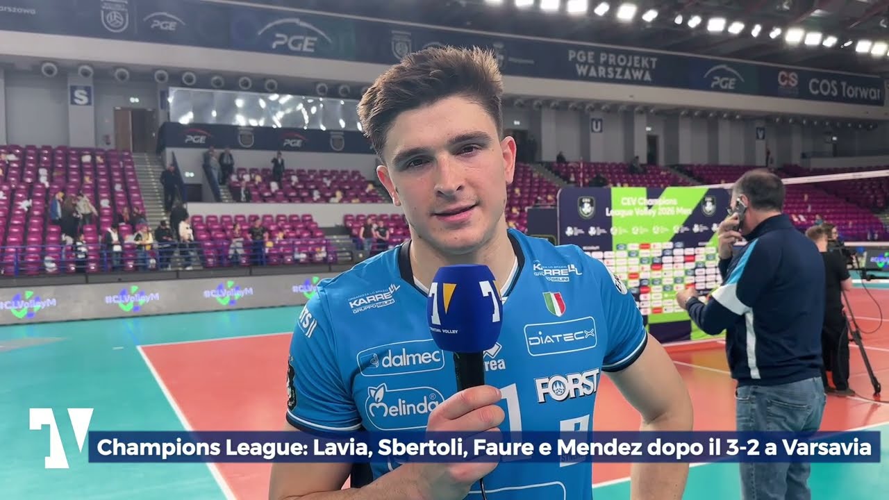 🎙️🟡🔵 MIXED ZONE | Champions League: Lavia, Sbertoli, Faure e Mendez dopo il 3-2 a Varsavia