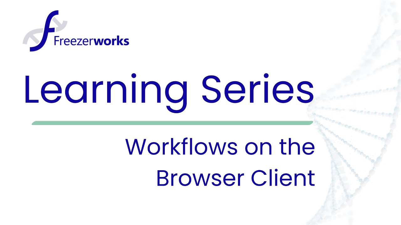 Workflows on the Web Client Part 1