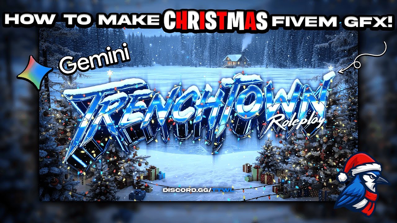 How to make CHRISTMAS FiveM Server GFX with AI! *2025*
