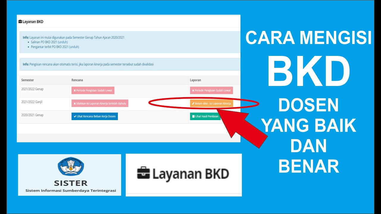 Tutorial Lengkap Cara Mengisi BKD Dosen di SISTER CLOUD KEMDIKBUD