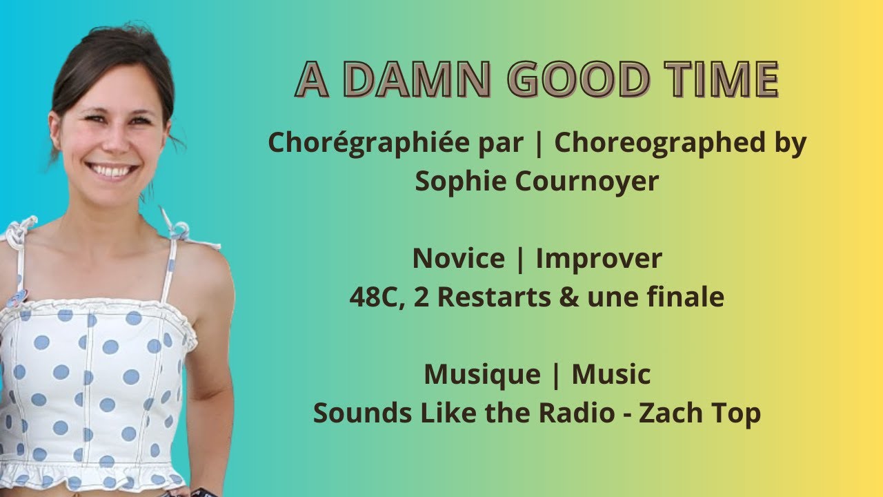 A Damn Good Time | Line Dance | Sophie Cournoyer (Démo. & Comptes)