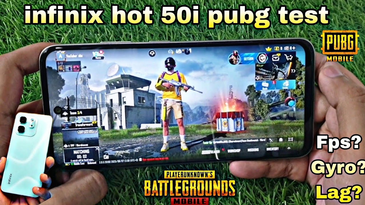 Infinix hot 50i pubg test 2025 new update 