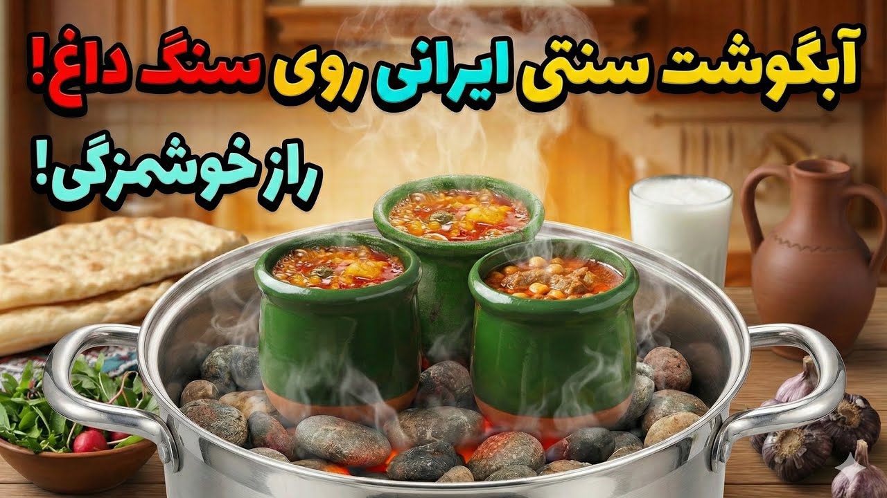  طرز تهیه آبگوشت قهوه‌خانه‌ای | دیزی سفالی سنتی با طعم اصیل ایرانی