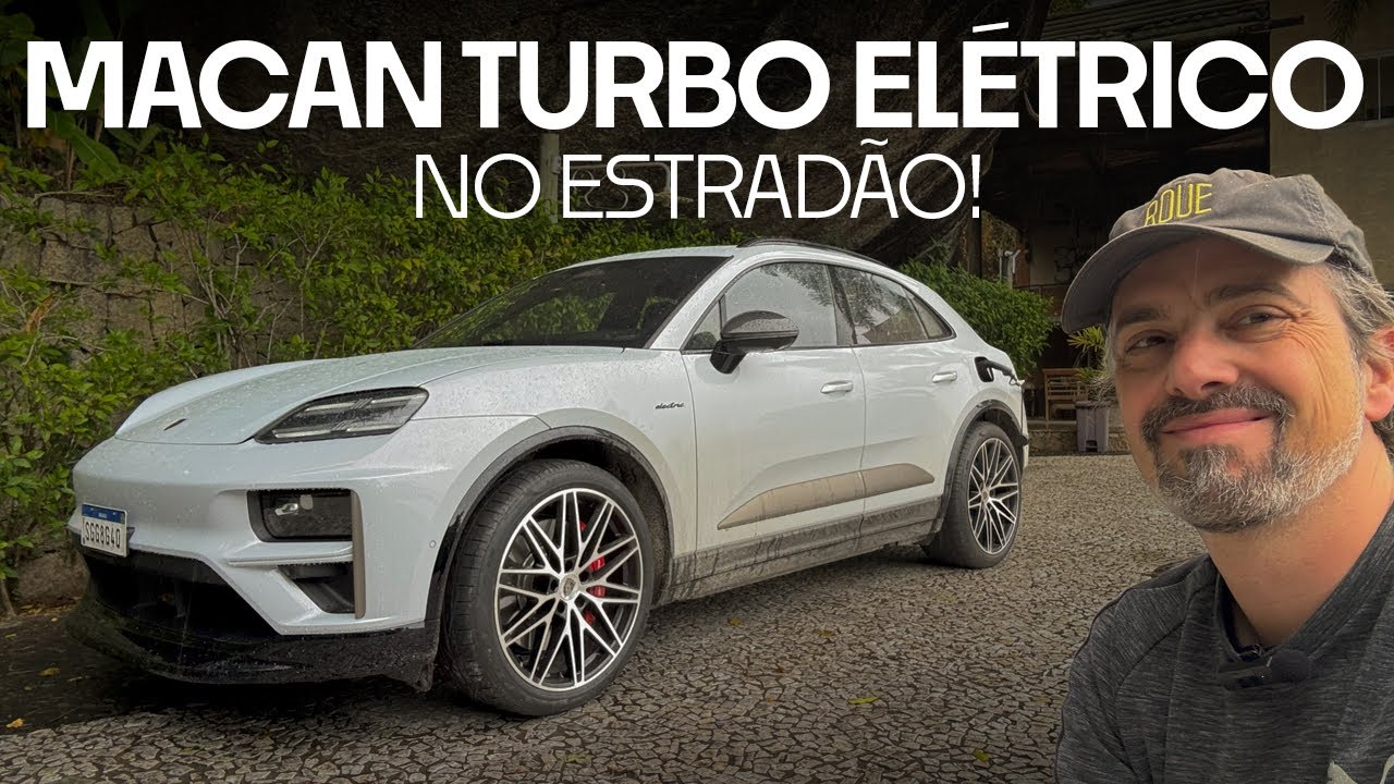 DE EL&Eacute;TRICO NO ESTRAD&Atilde;O! Descendo pra Ilhabela no Porsche Macan Turbo de 585 cv!