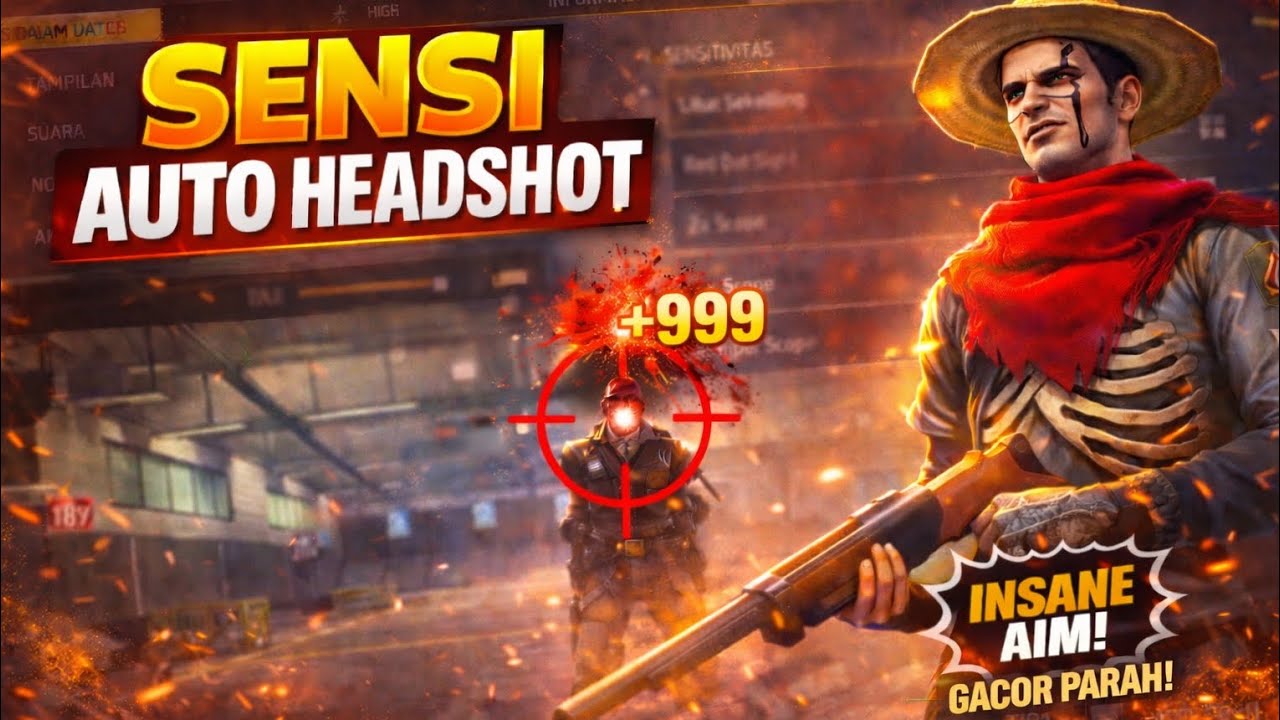 SENSI GACOR PARAH! 999+ HEADSHOT TERUS 😱