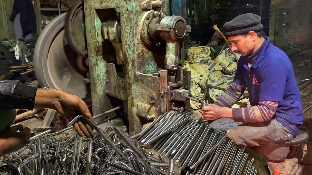 The L Handle Socket Wrench Production Line || How its Made L Handle Socket Wrench in Local Factory
