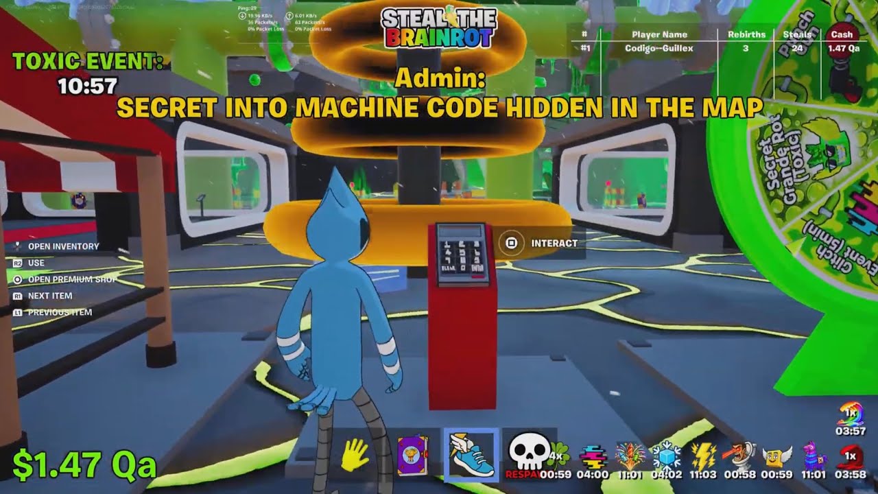 FIRTS CODE ADMIN ABUSE STEAL THE BRAINROT SECRET INTO MACHINE CODE HIDDEN IN THE MAP