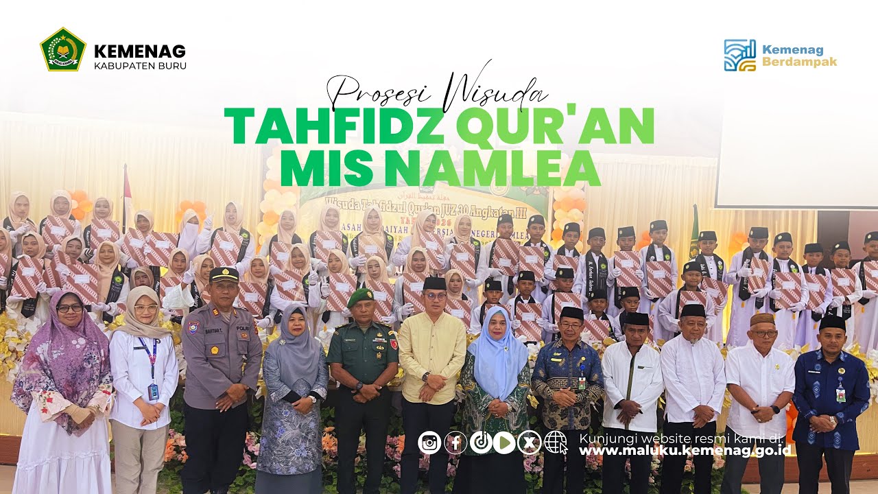 43 Siswa MI Persiapan Negeri Namlea Wisuda Tahfidzul Quran Juz 30 Angkatan Ke-III Tahun 2026