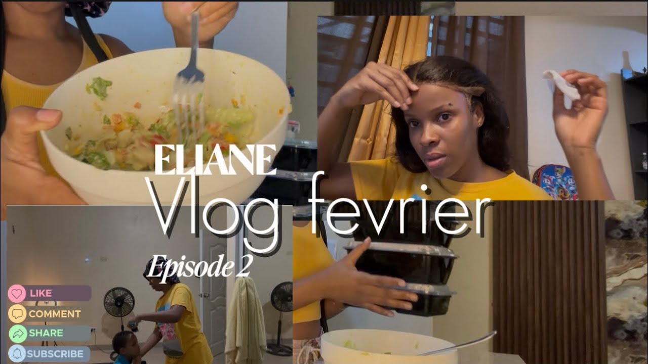 VLOG / FEVRIER 2/28 jrs / VOYE BB LEKOL / RETIRE CHEVEUX A / FÈ SALADE CEASAR.