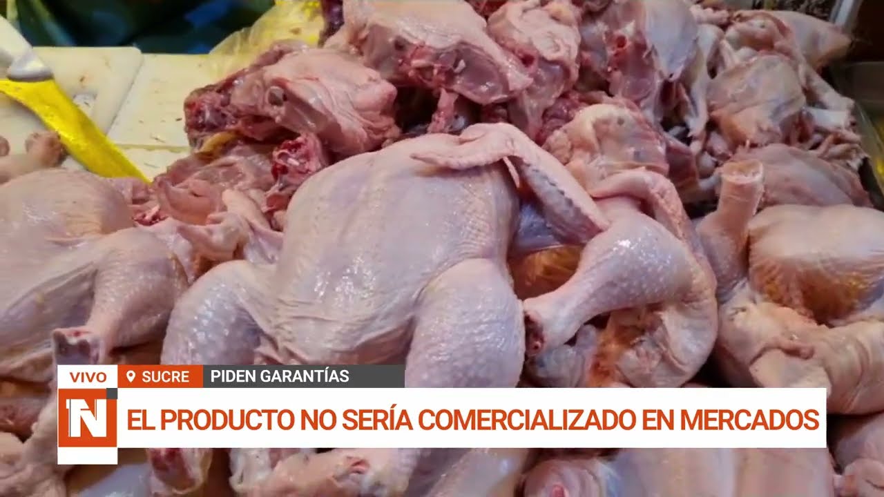 DISTRIBUIDORES DE POLLO SE MOVILIZAN EXIGIENDO GARANTÍAS EN SUCRE