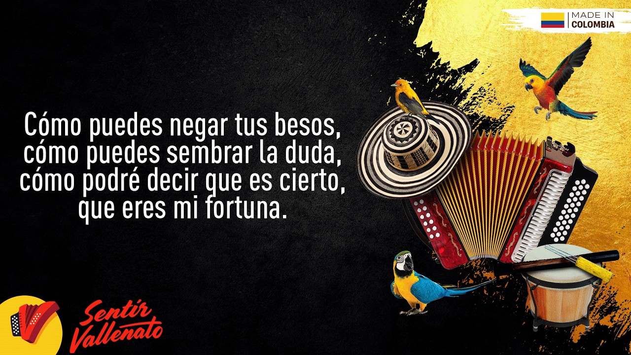 Cómo Negar Tus Besos, Binomio De Oro De América, Video Letra - Sentir Vallenato