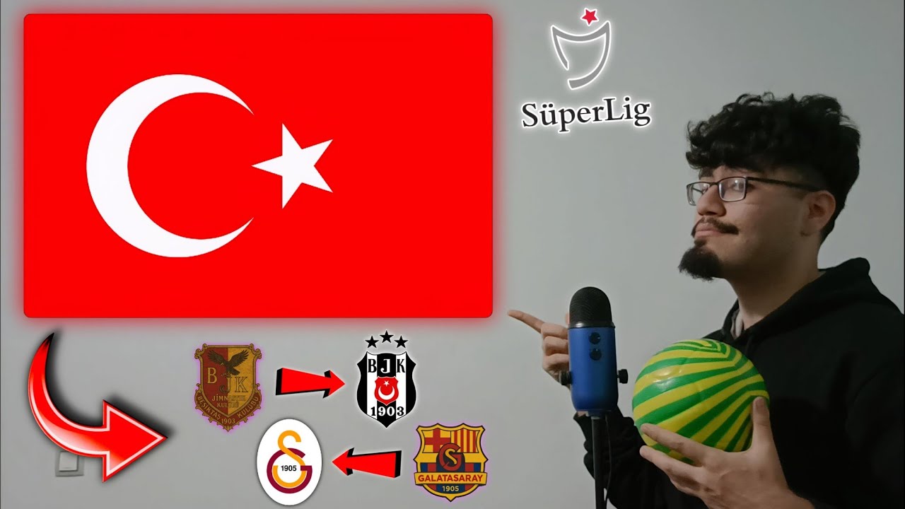 ASMR IN TURKISH 🇹🇷(Evolution of Süper Lig Logos🇹🇷)
