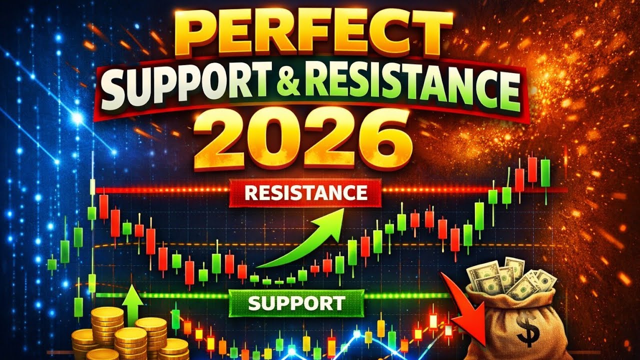 Perfect Support & Resistance Strategy 15 Minute Timeframe || 2026 me kaise draw Kare Live Example ||