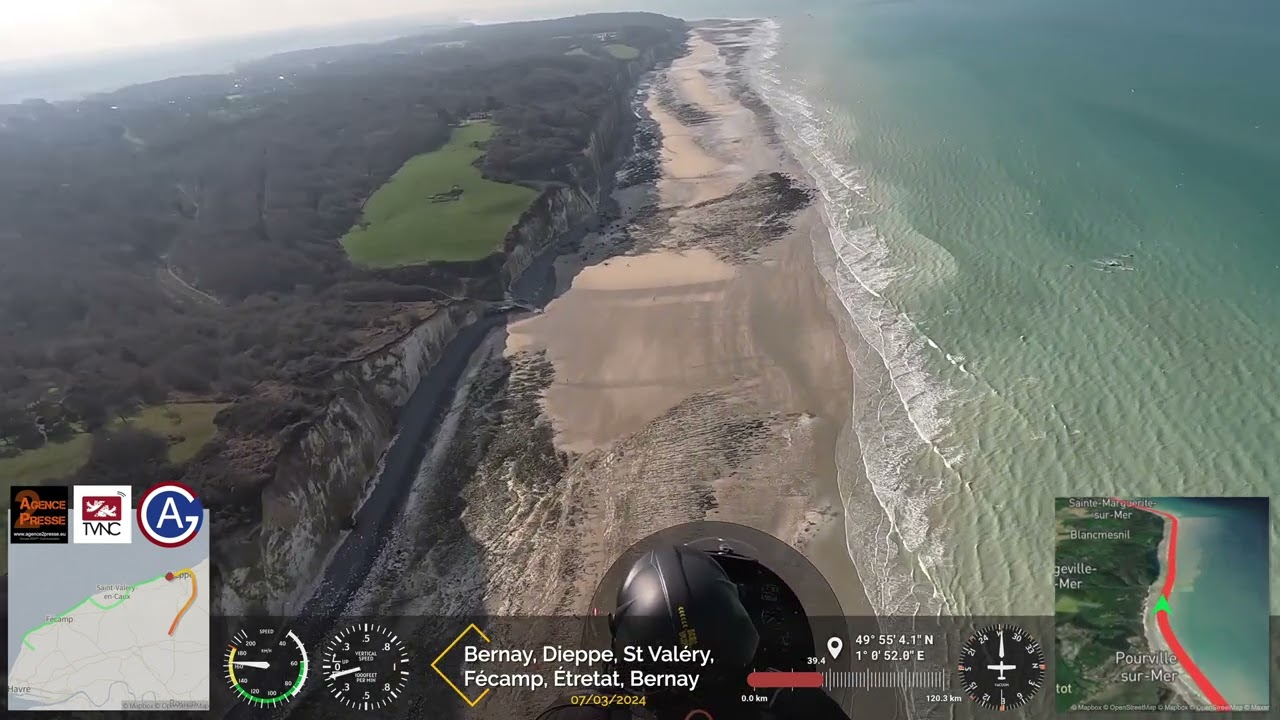 La Côte d'Albâtre: Dieppe, Saint-Valéry, Fécamp, Étretat, Antifer sur un Magni M22 Voyager [Extrait]