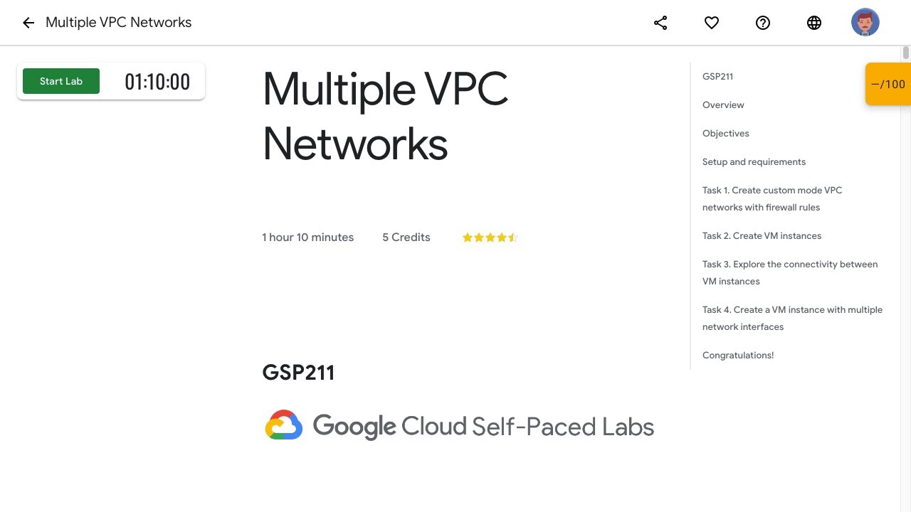 Multiple VPC Networks GSP211