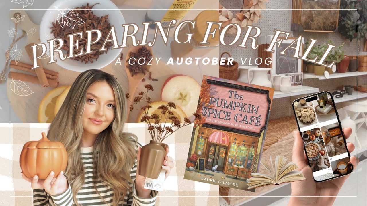 Preparing for Fall in August!🍂🕯️🧺 | Cozy Decor Haul, DIY Acorn Decor, Fall Reading List + More!