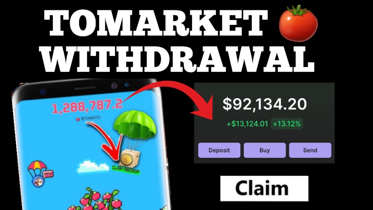 🍅 Tomato Airdrop Withdrawal Update | Tomarket Claim And Listing