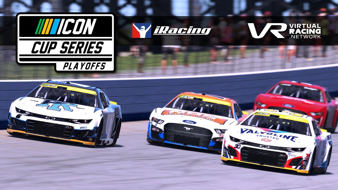 18 PHOENIX // iRacing ICON Cup Series // eNASCAR Next-Gen // 4K live broadcast sim auto racing
