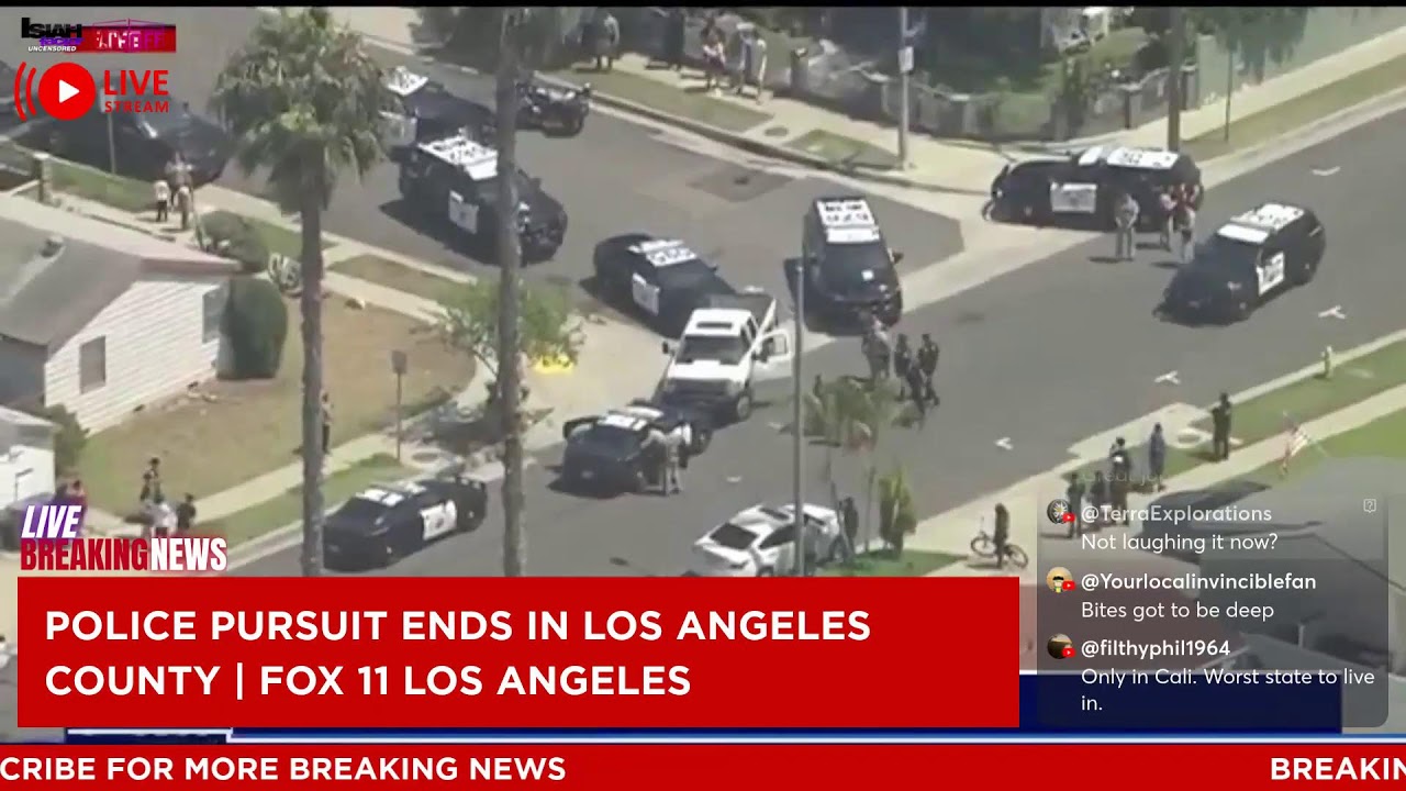 LIVE BREAKING NEWS: POLICE PURSUIT IN LOS ANGELES