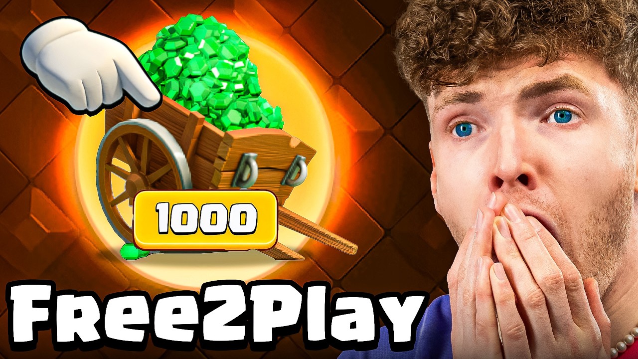 😱🤯1000 FREE GEMS CHANGE EVERYTHING... (Hardcore F2P Project) | Clash Royale German