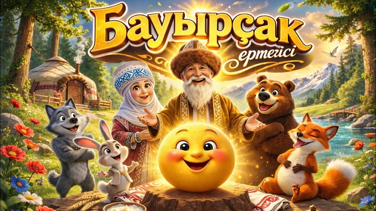 Бауырсақ ертегісі. Қазақша ертегілер. Қазақша видео