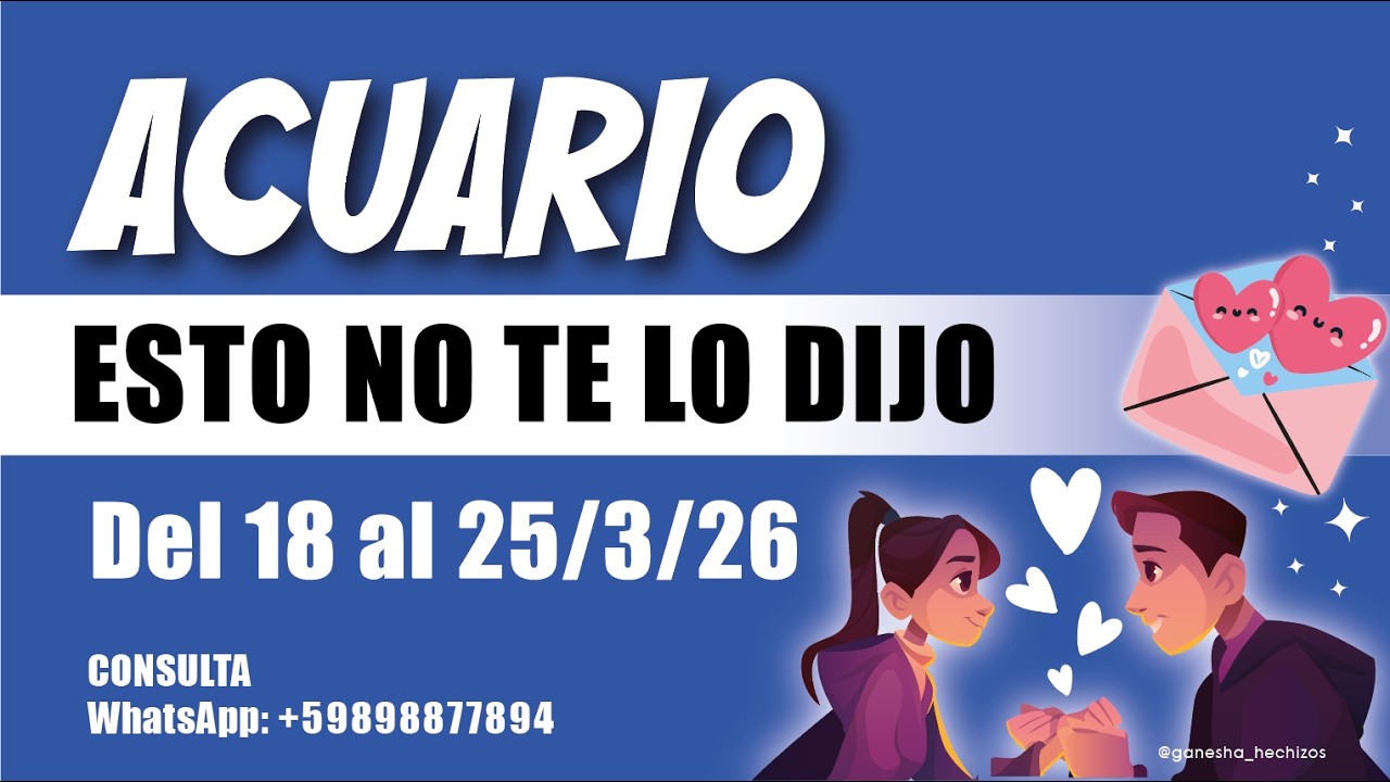 ACUARIO♒️VA A BUSCARTE💐AUNQUE NO LO DIGA MUERE DE CELOS🤭TE SORPRENDEN😍#acuario#amor#tarot#hoy