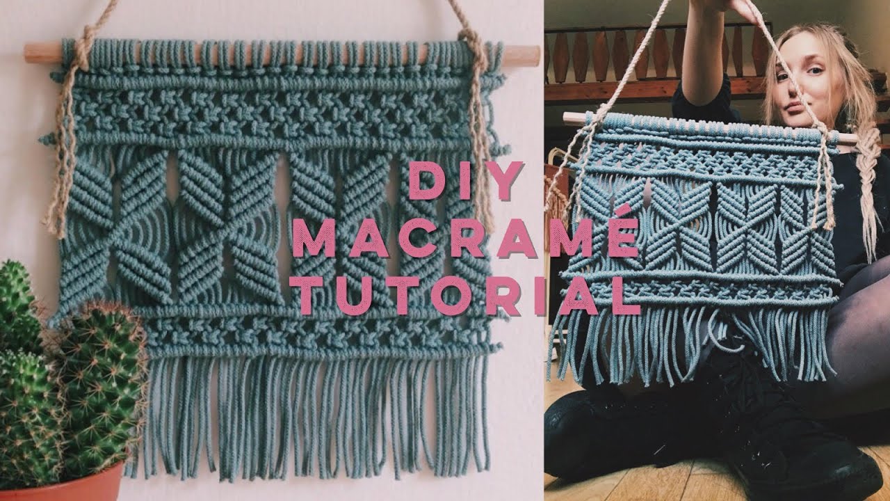 DIY macrame wall hanging tutorial