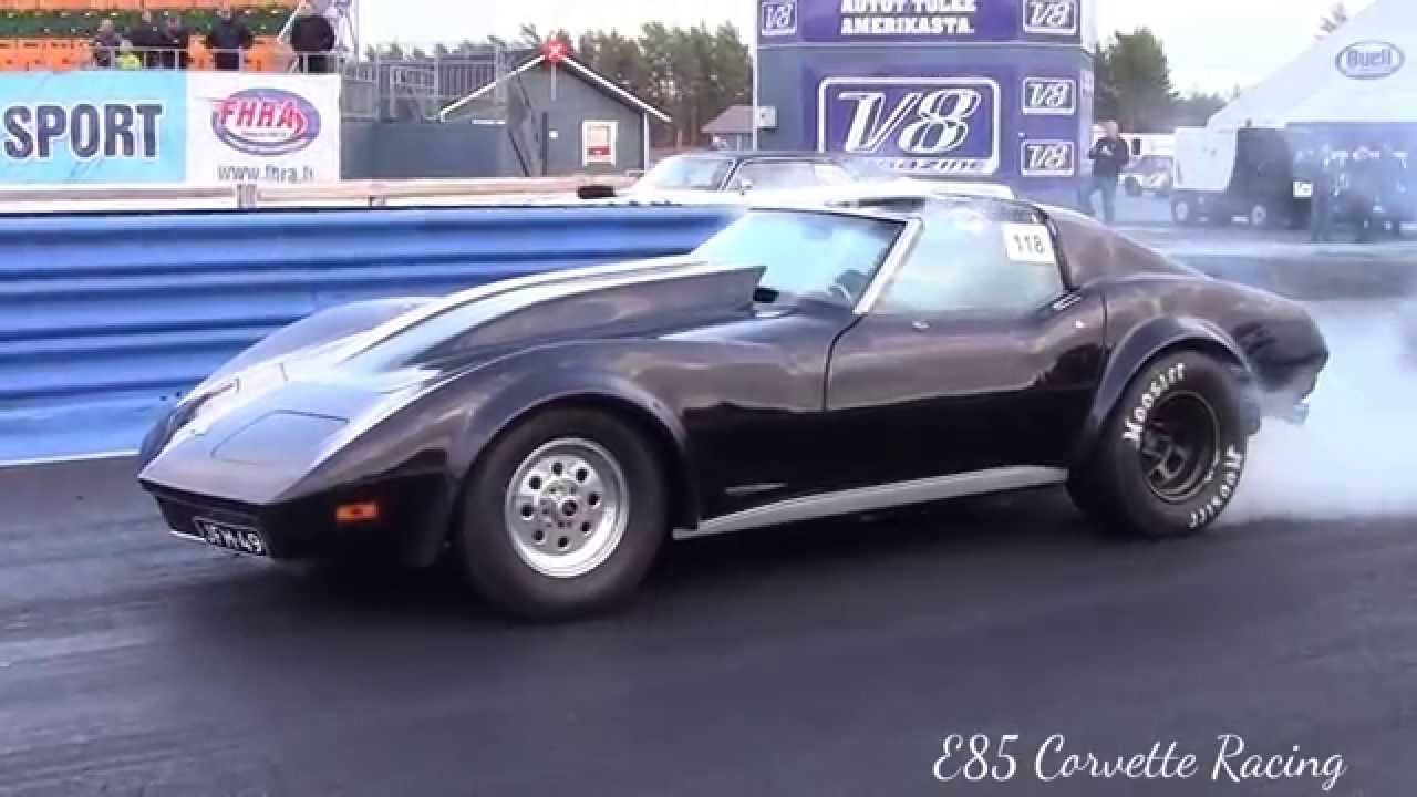 E85 Corvette drag race 1/4mile 9.2 sec