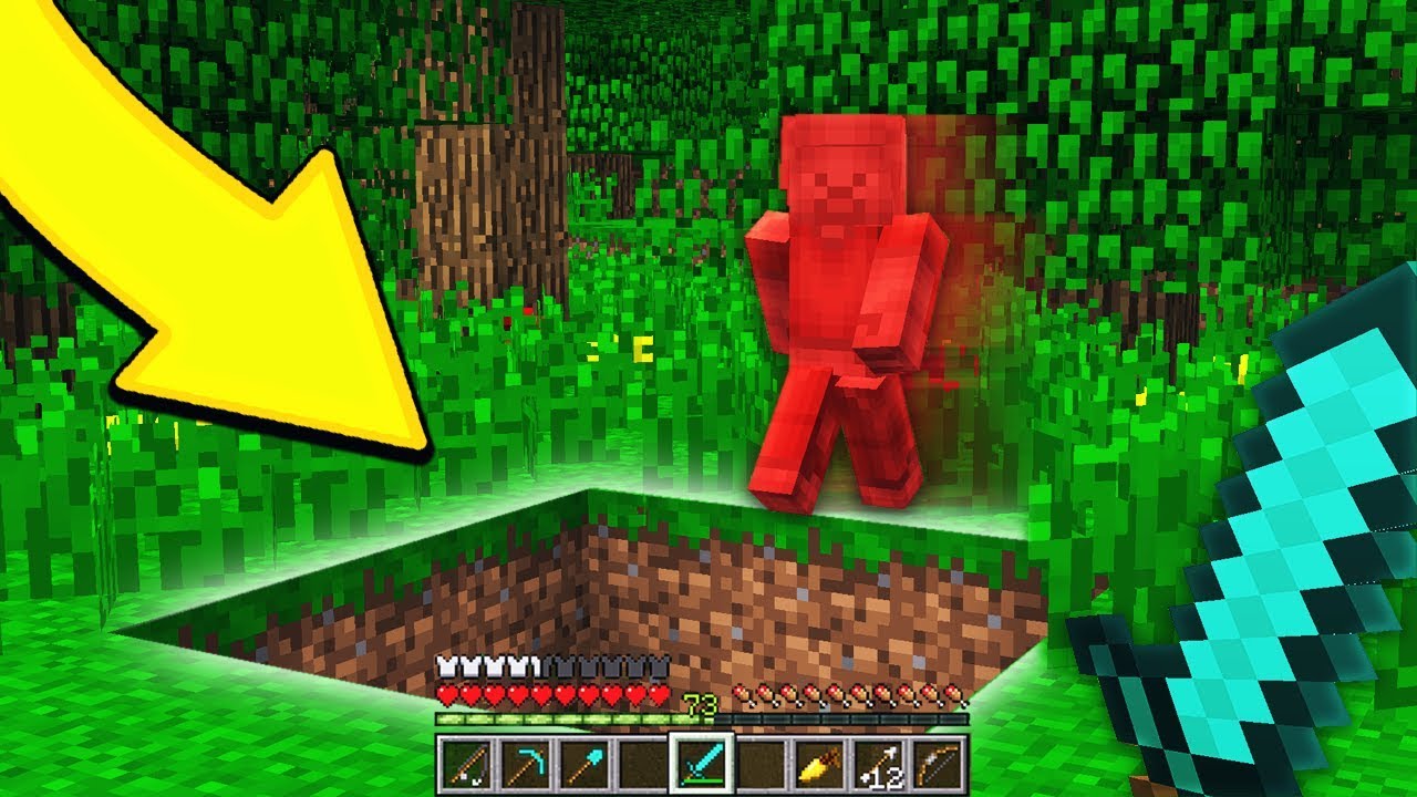 TROLLING RED STEVE IN MINECRAFT!