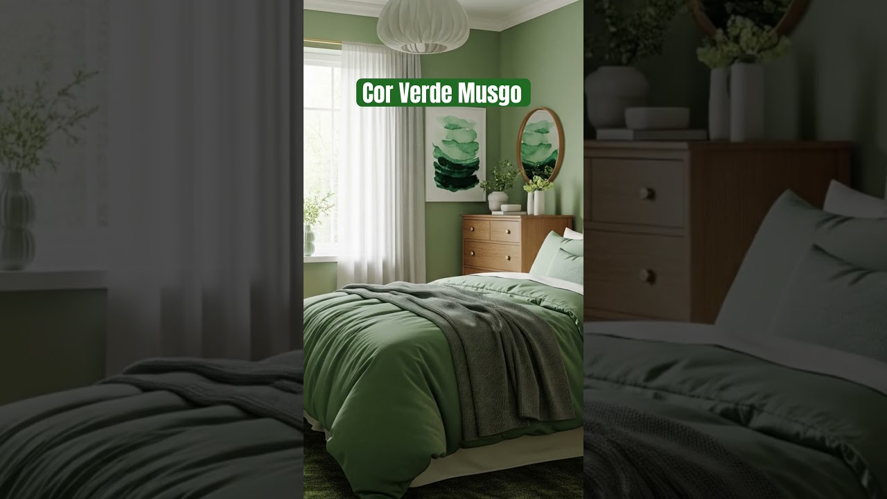 Cor verde Musgo, perfeita em qualquer ambiente.