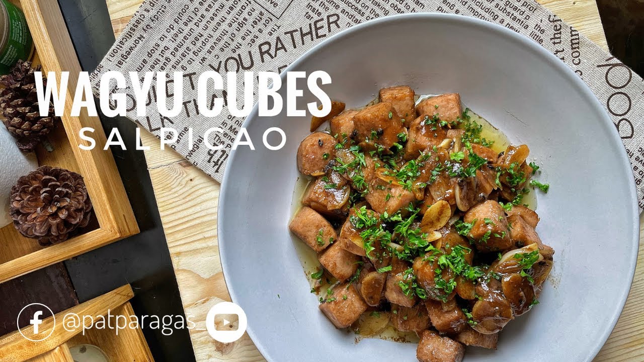 How to cook Wagyu Cubes Salpicao?