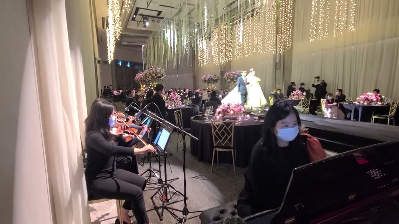 시그니엘호텔 웨딩연주 A thousand years 피아노4중주 결혼식연주