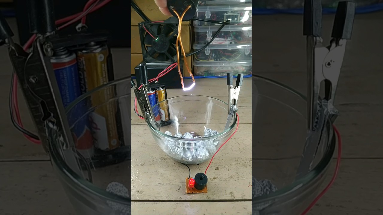 World 1st Radio Signal Detector Device - Coherer Device.    #radio #waves #circuit #electronic #led
