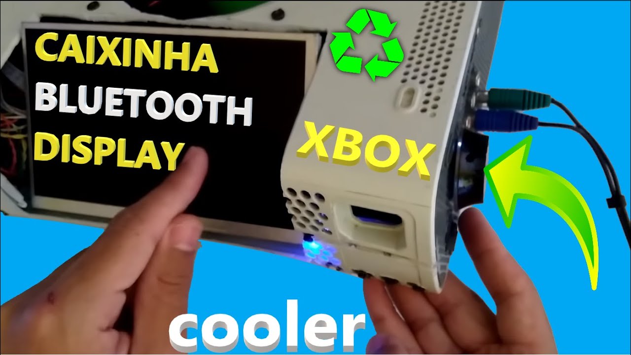 Como fazer caixa bluetooth com display e resfriador para notebook - Reciclando estrutura do Xbox