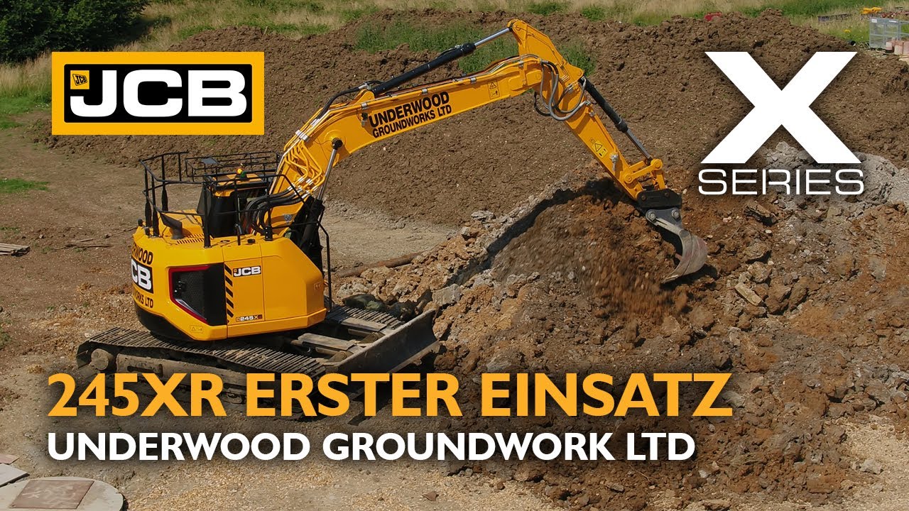 JCB X Serie 245XR Erster Einsatz - Underwood Groundworks
