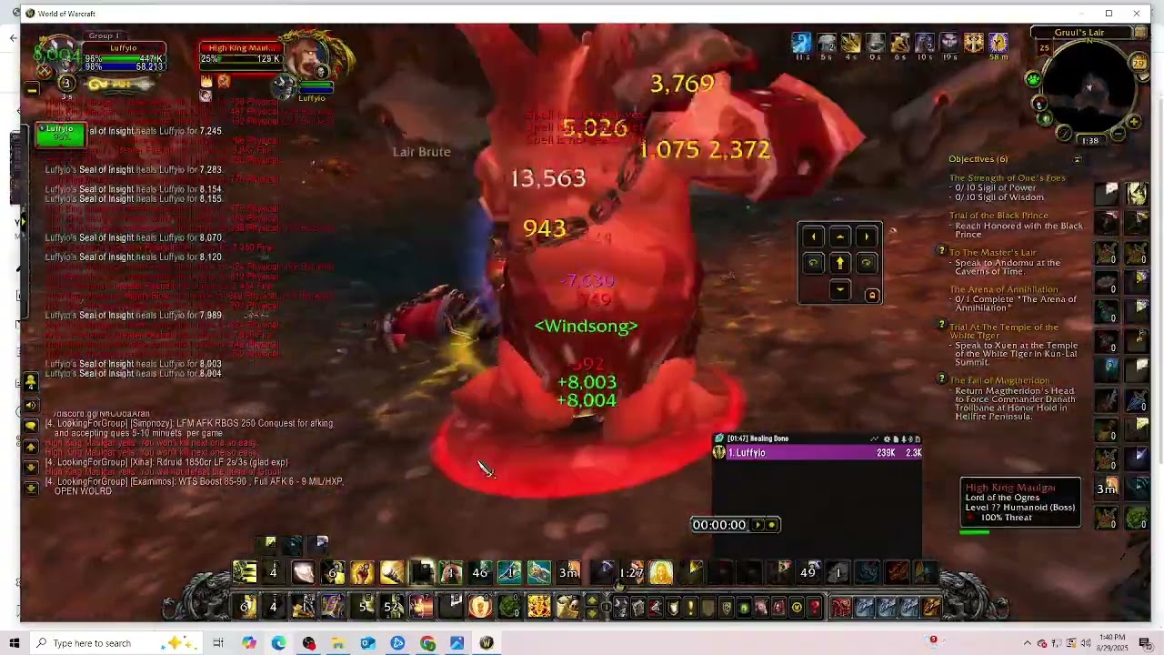 Protection Paladin Gruul's lair solo at level 90. MOP Classic
