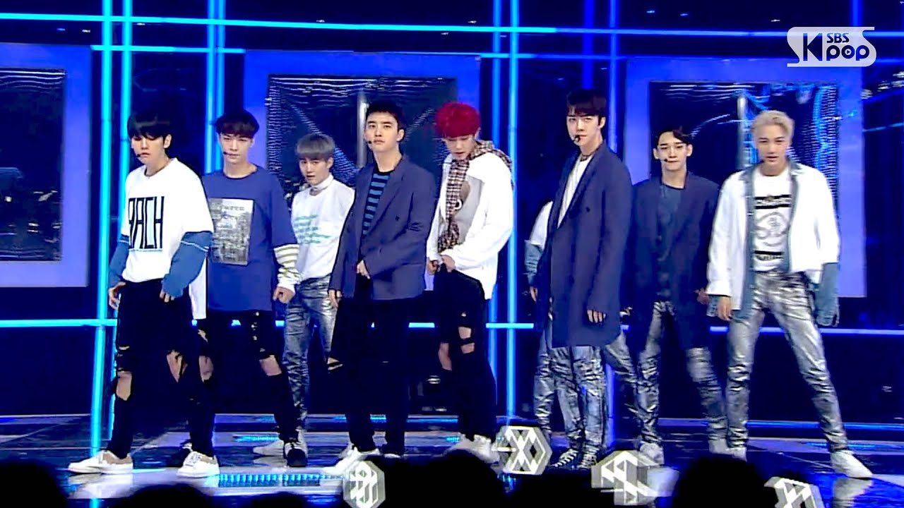 «Особое возвращение» EXO - Lucky One @ Popular Inkigayo 20160612