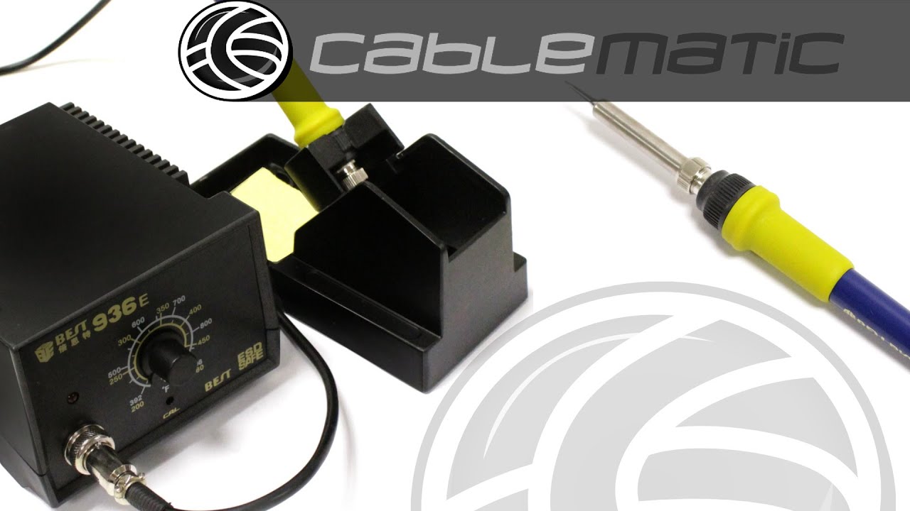 Estación de soldadura de estaño modelo BEST 936E distribuido por CABLEMATIC ®
