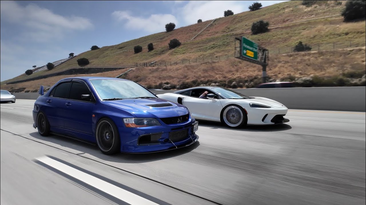 Mitsubishi Evo vs McLaren