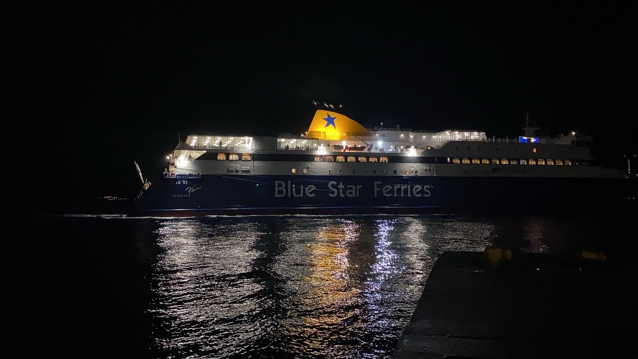 Blue star Paros άφιξη στην Πάρο 12-1-25