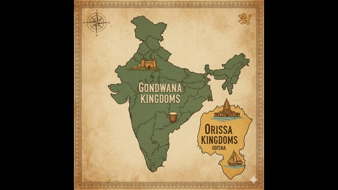 The Gonds And Gajapati Kingdoms - गोंडवाना और गजपति