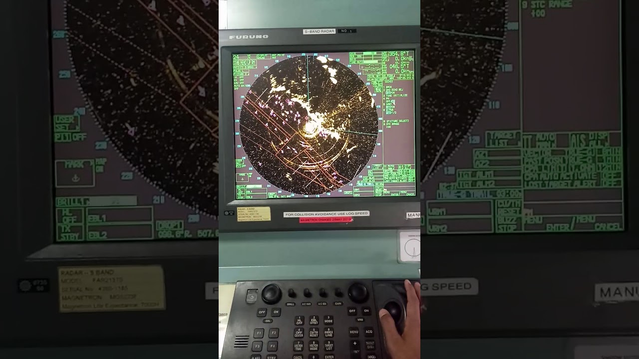 Kerjaan Perwira Kapal - FURUNO Type S Band Radar Performance Monitor Test