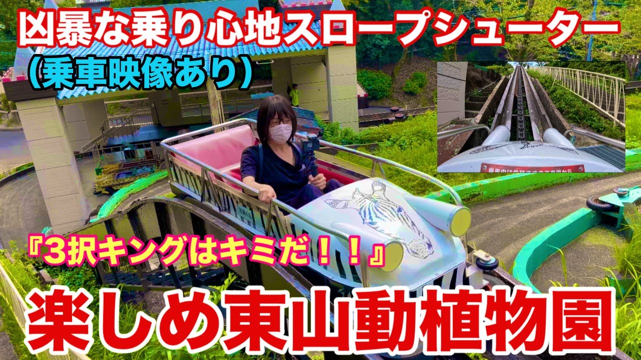 【大人気】今話題の東山動物園へ！！そこには日本で２番目に作られたコースターが❗️乗り心地はいかに⁉️#東山動植物園#話題#zoo#昭和#乳がんサバイバー