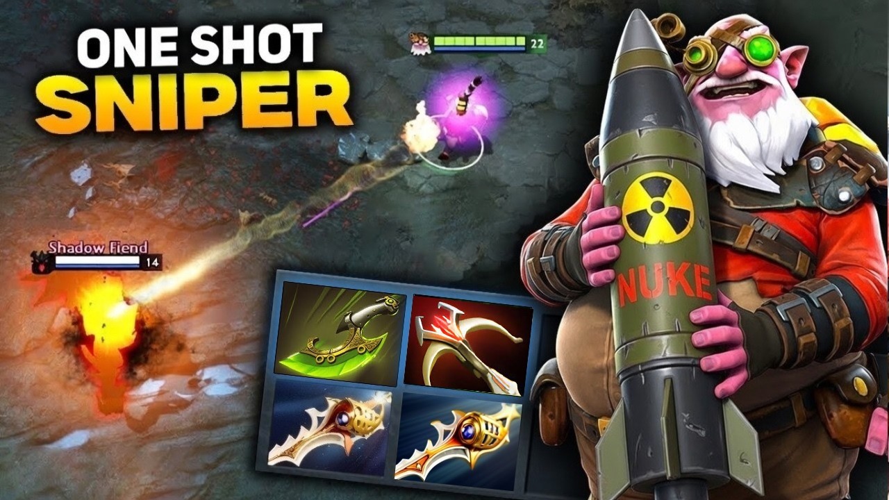 Sniper Max Attack Speed🔥🔥🔥38Kills Hard Carry Dota 2