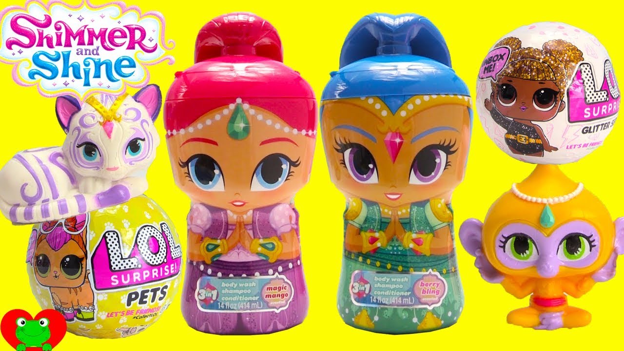 Shimmer and Shine Bath Soaps and LOL Surprise Dolls