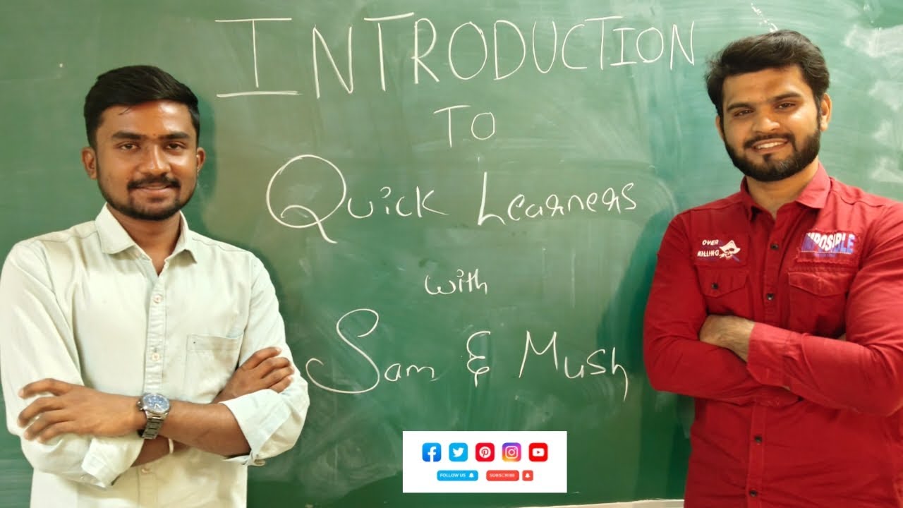 Introduction to our Channel | Quick learners | Sam & Mush | Education | EdTech | EduTech | learn fun