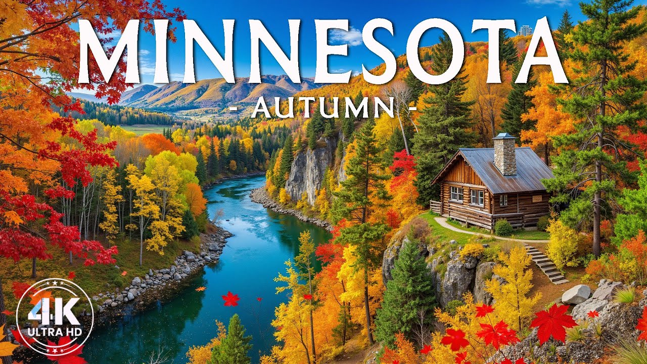 🍂 Wonders of Autumn Minnesota 🍁 North Shore, Boundary Waters & Golden Forest Trails | 4K Ultra HD